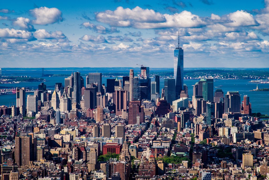 Die Skyline von Manhattan 